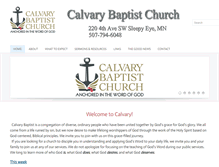 Tablet Screenshot of calvary-answers.org